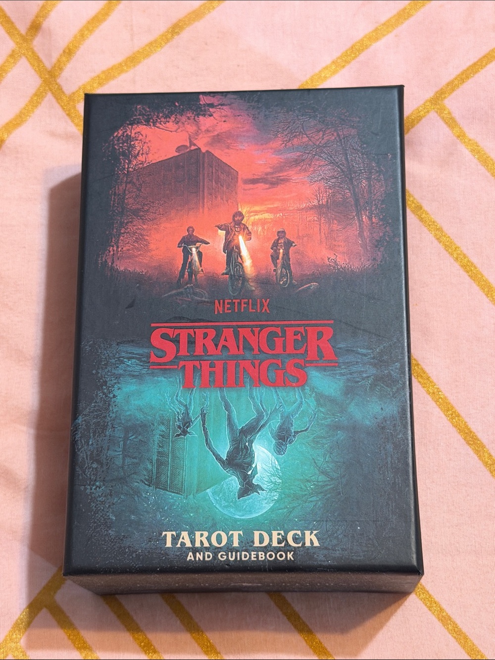 Netflix Stranger Things Tarot Deck - Red and Teal Artwork